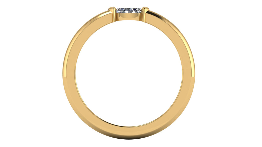 Anillo de diamante cortemarquise - Cinthia