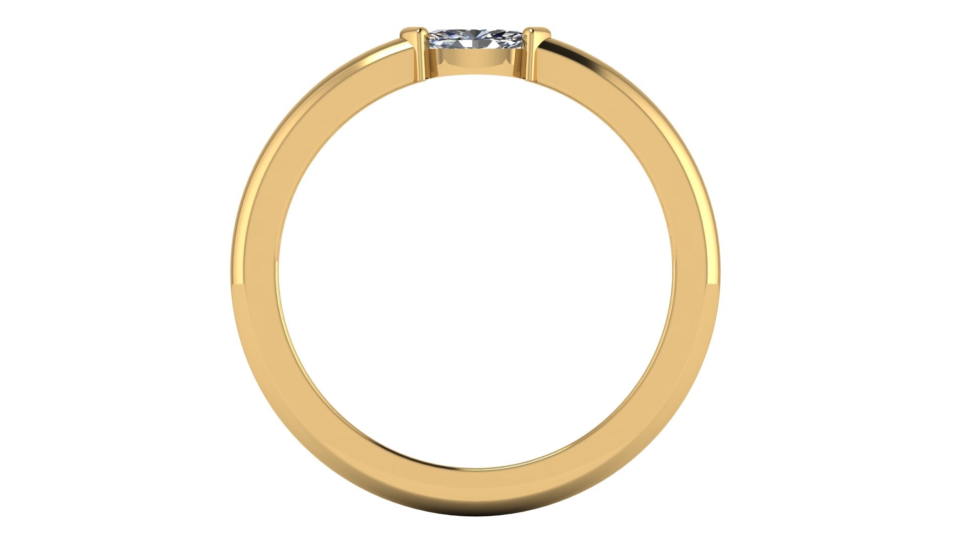 Anillo de diamante cortemarquise - Cinthia