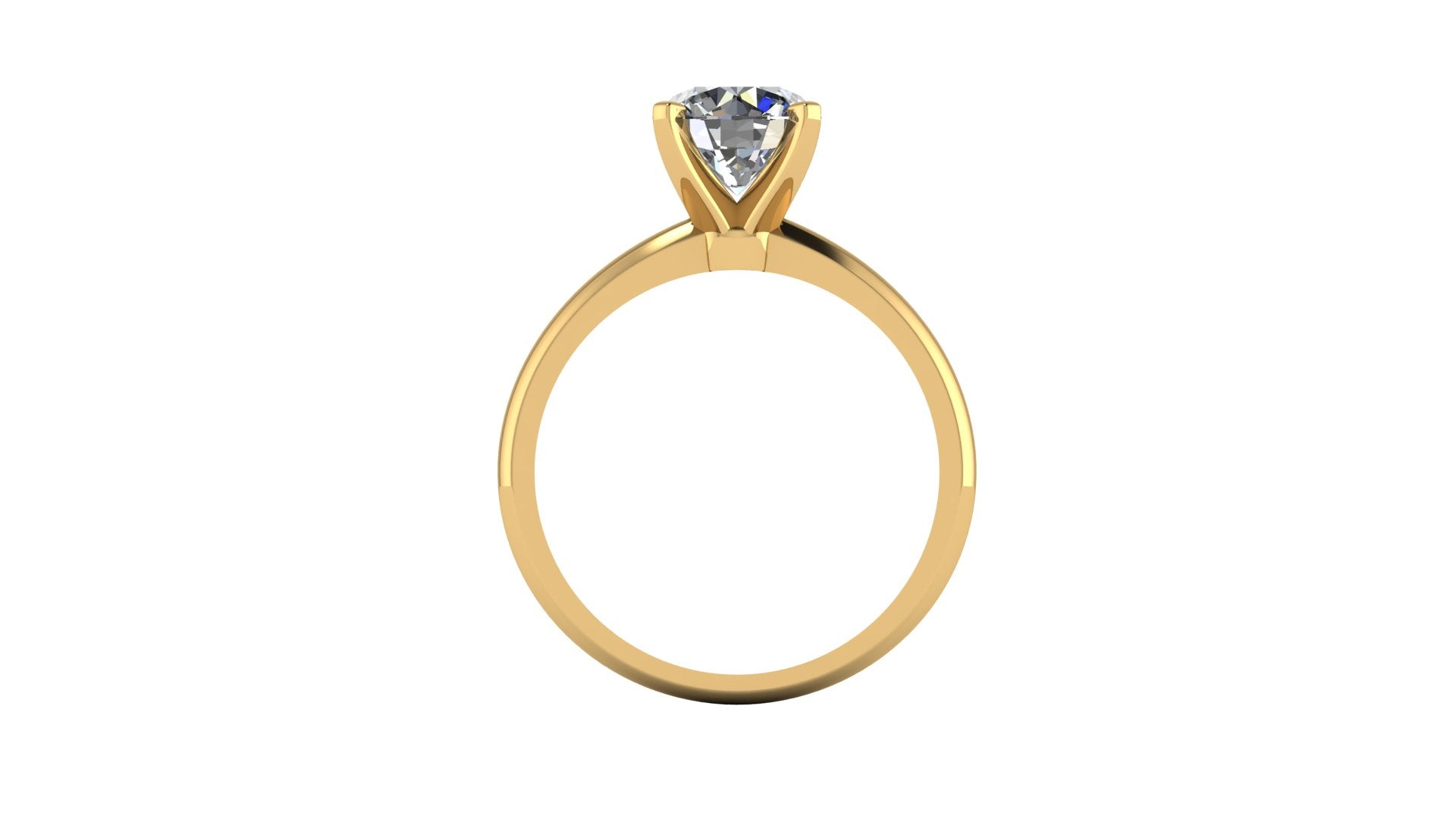 Anillo de compromiso solitario redondo -  Enrique
