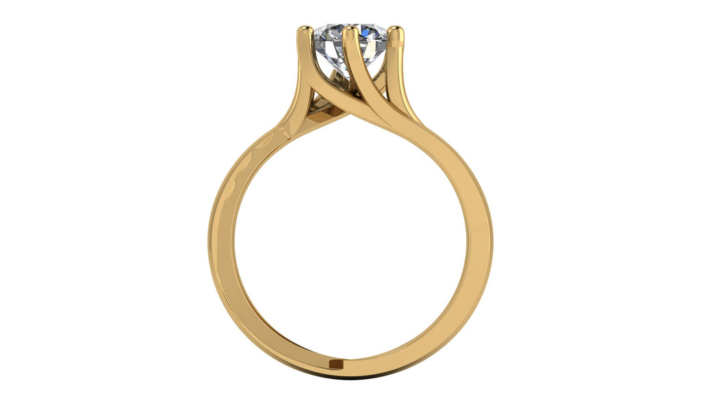 Anillo de compromiso solitario redondo -  Carlos