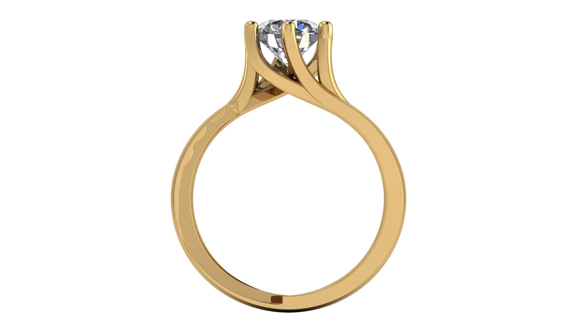 Anillo de compromiso solitario redondo -  Carlos