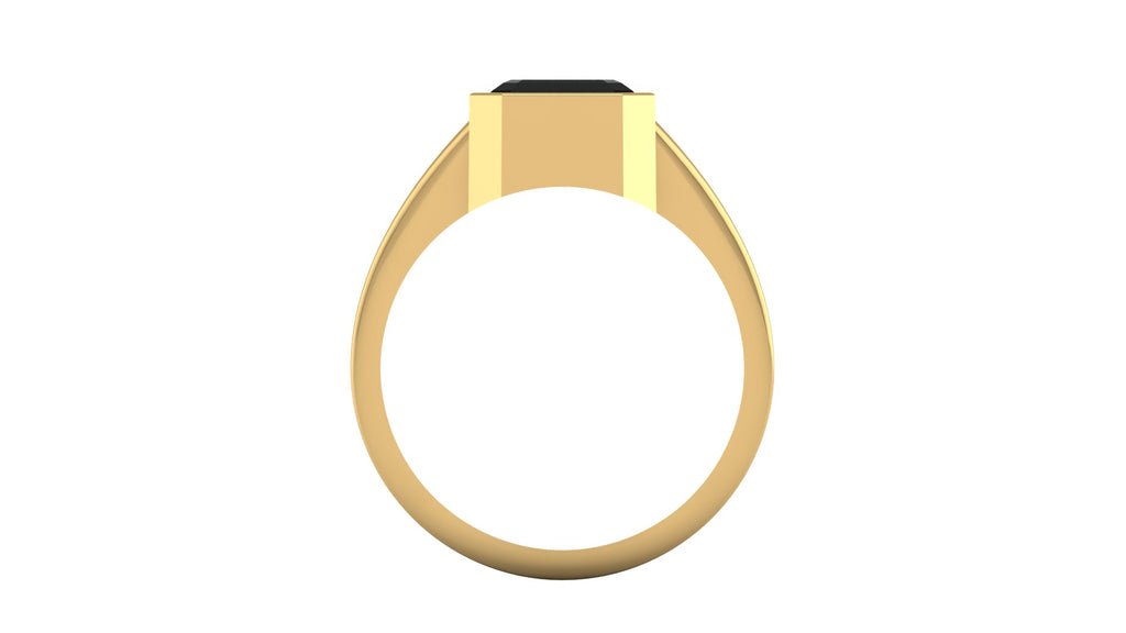 Anillo de hombre bicelado con ónix - Raul
