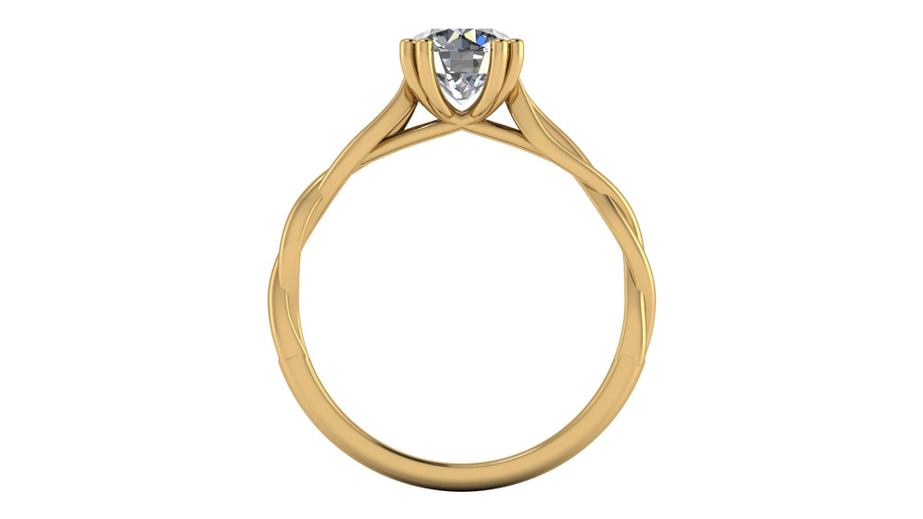Anillo de compromiso solitario redondo -  Ernesto