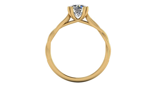 Anillo de compromiso solitario redondo -  Ernesto