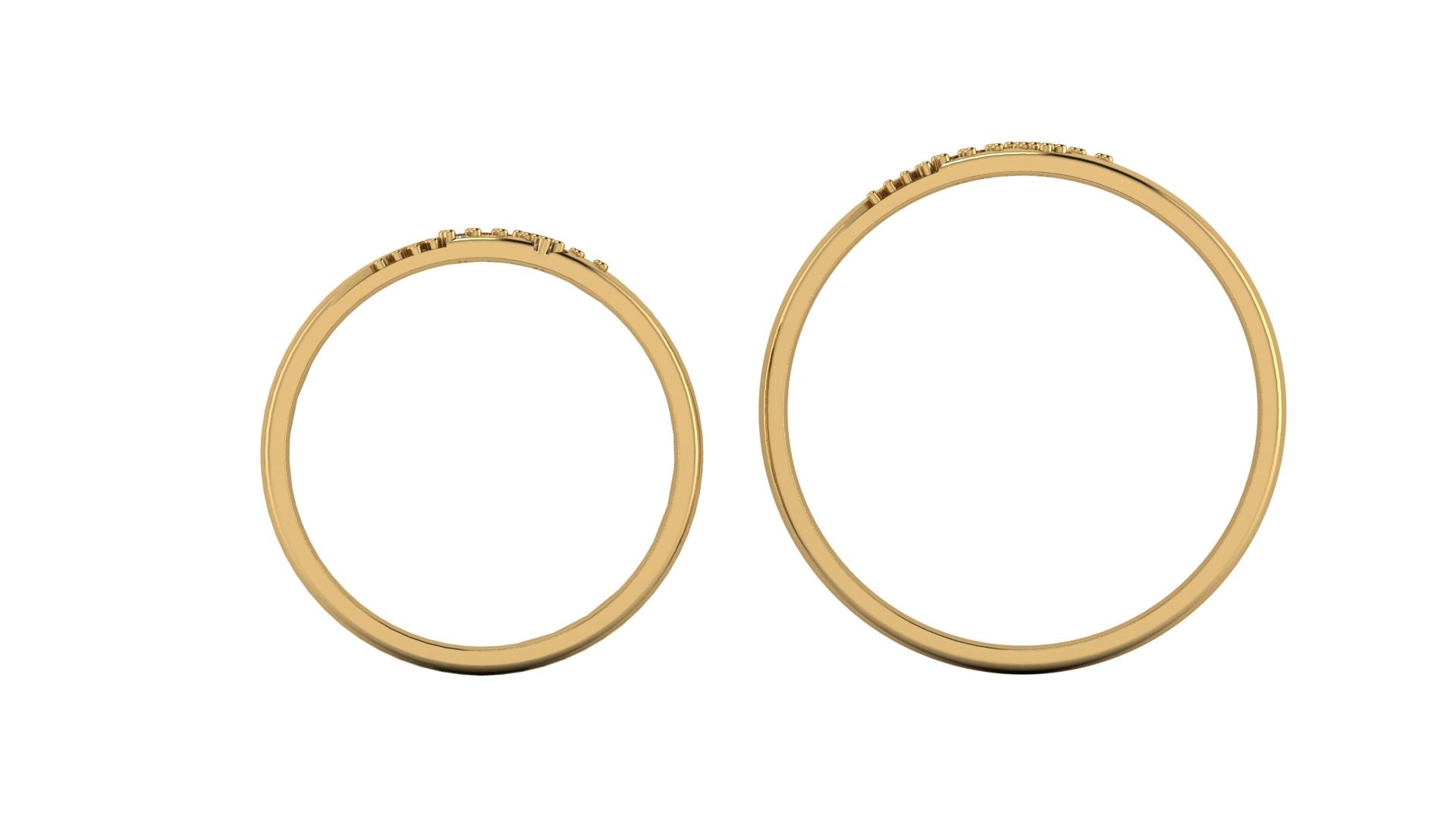 Argollas de Matrimonio con cruz - Cristina