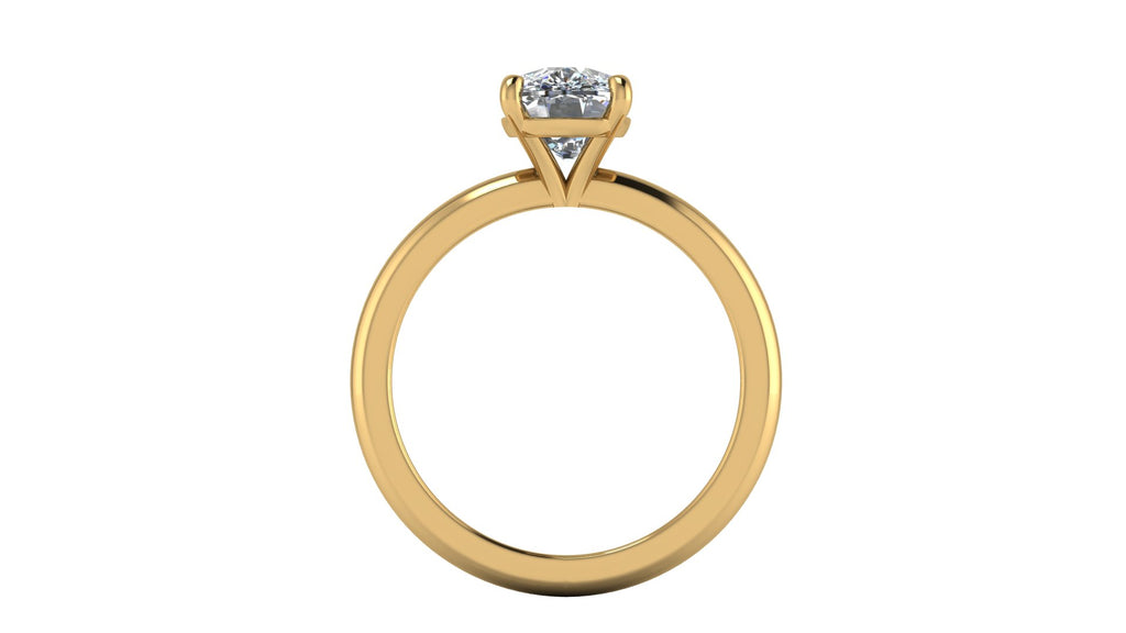 Anillo de compromiso solitario corte cushion - Gabriel