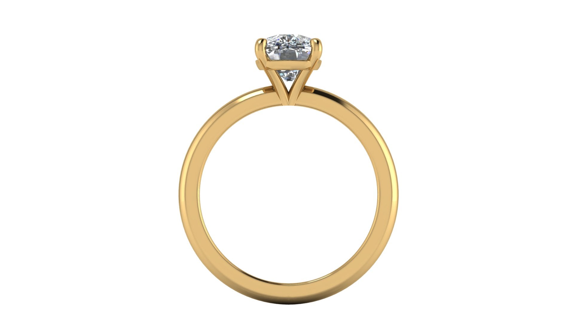 Anillo de compromiso solitario corte cushion - Gabriel