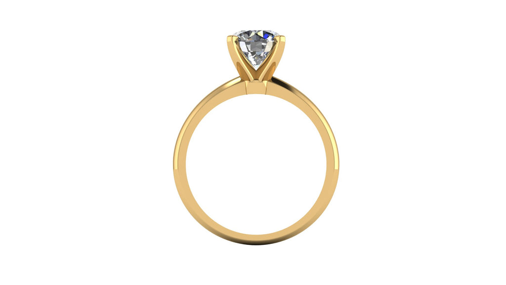 Anillo de compromiso solitario redondo -  Enrique