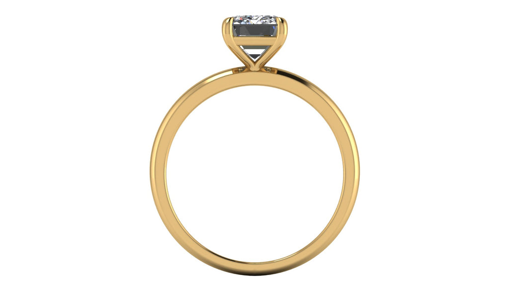 Anillo de compromiso solitario esmeralda - Mariano