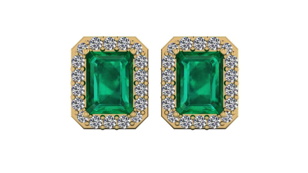 Aretes de esmeralda - María José