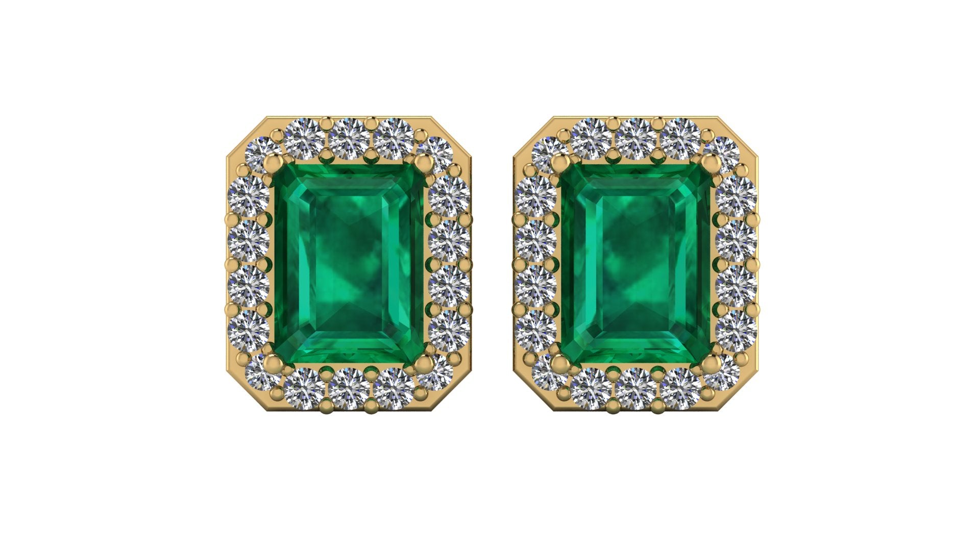 Aretes de esmeralda - María José