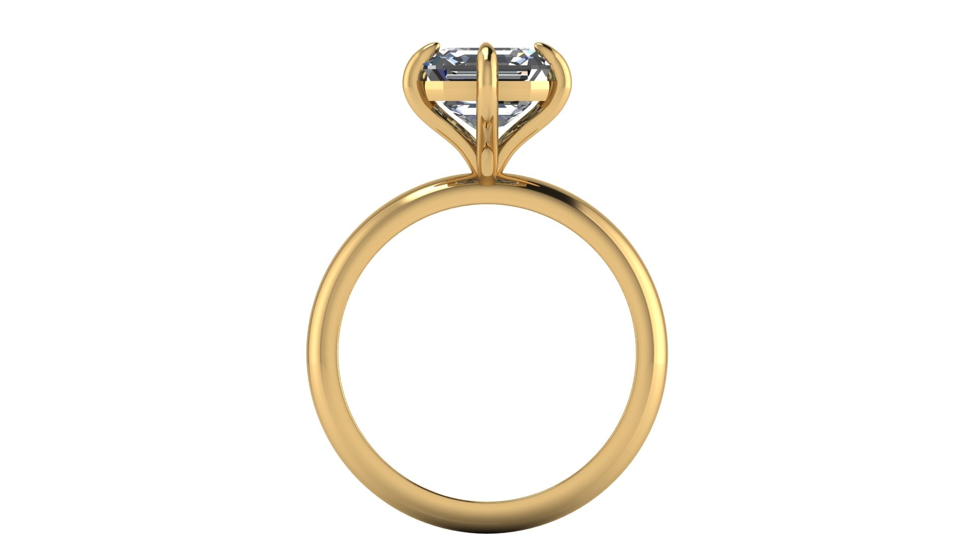 Anillo de compromiso solitario ascher - Adrian