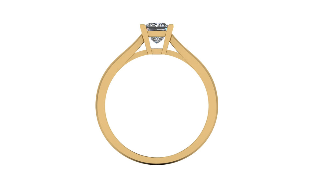 Anillo de compromiso solitario corte princesa - Rodrigo