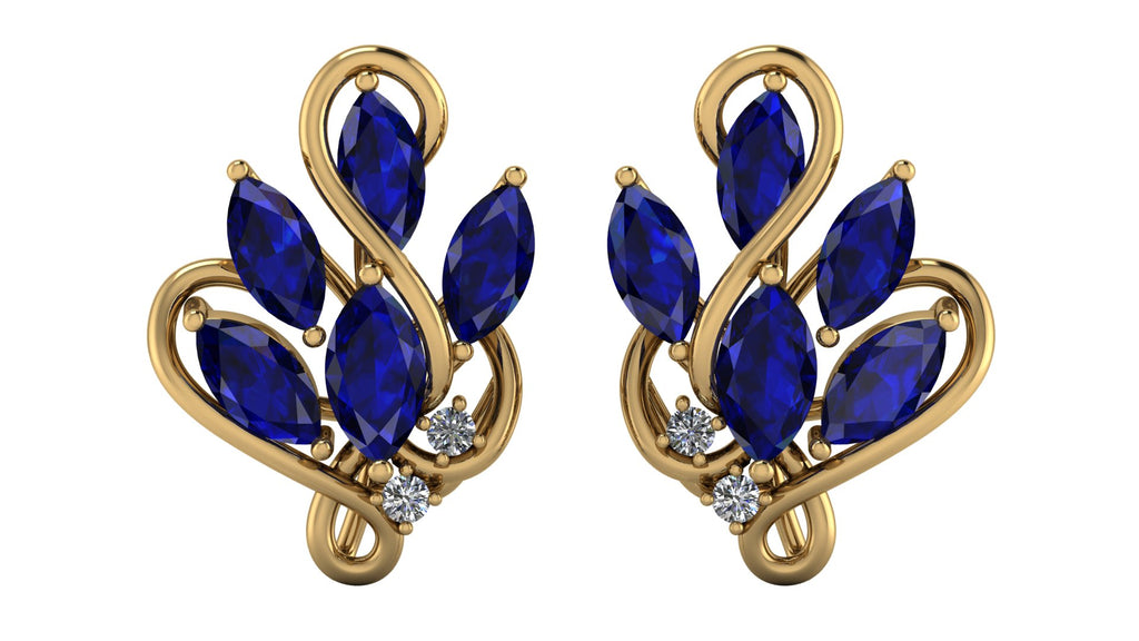 Aretes de zafiro - Renata