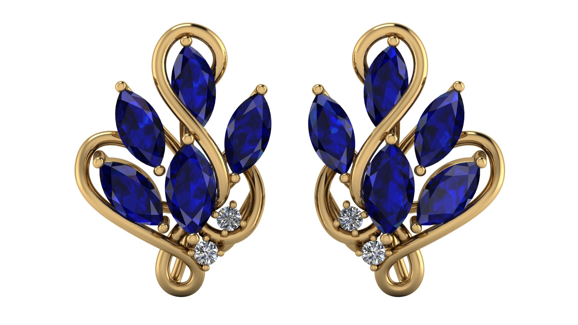 Aretes de zafiro - Renata