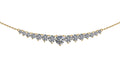Collar media sonrisa de diamantes - Natalia