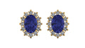 Aretes de tanzanita - Carmen