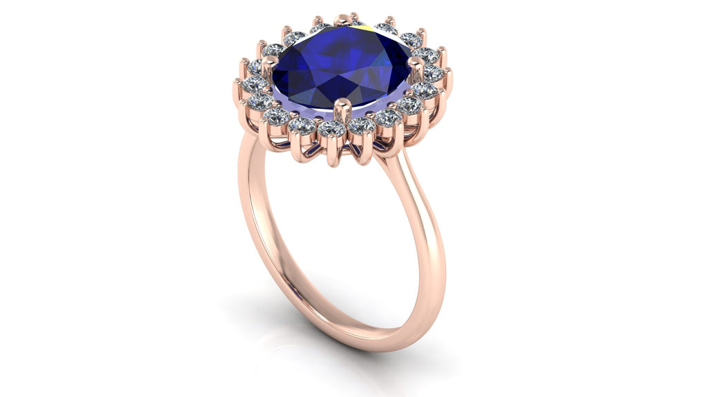 Anillo de compromiso clasico Lady Di