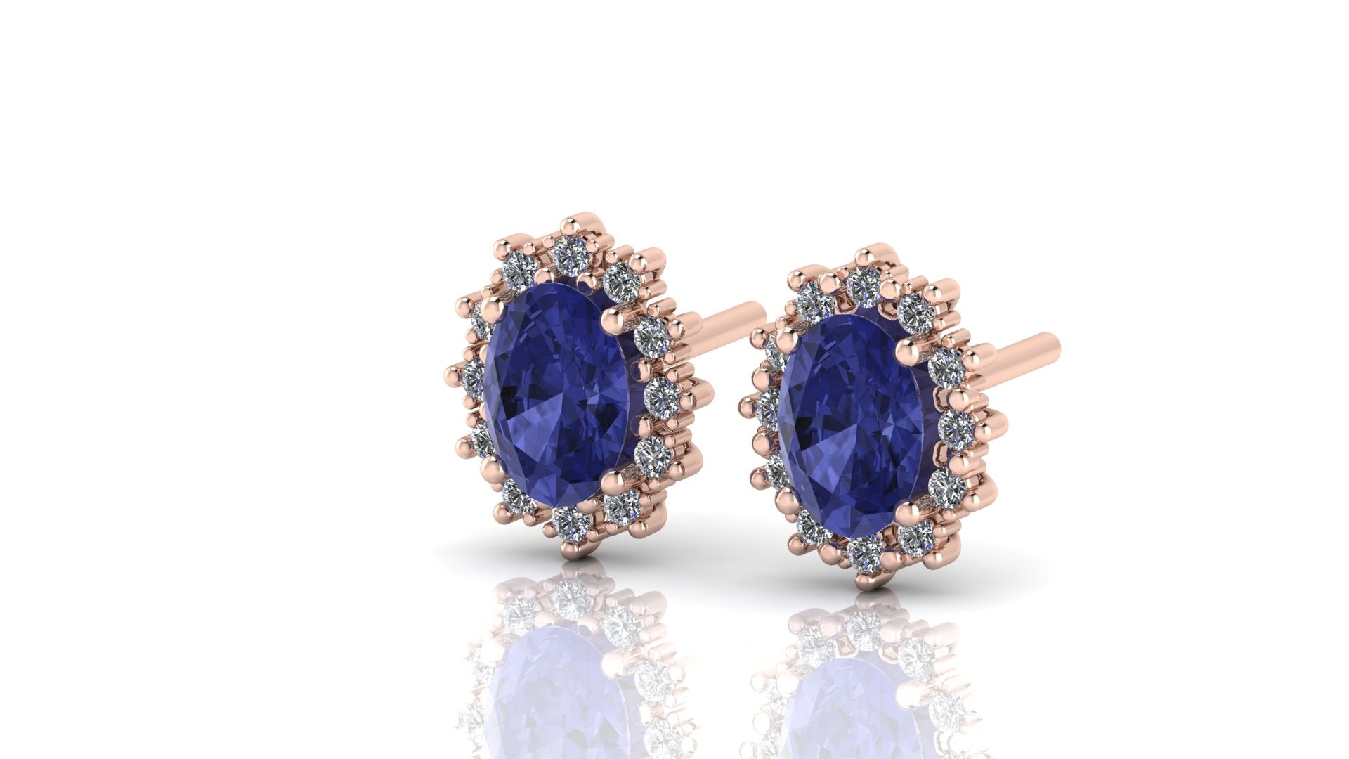 Aretes de tanzanita - Carmen