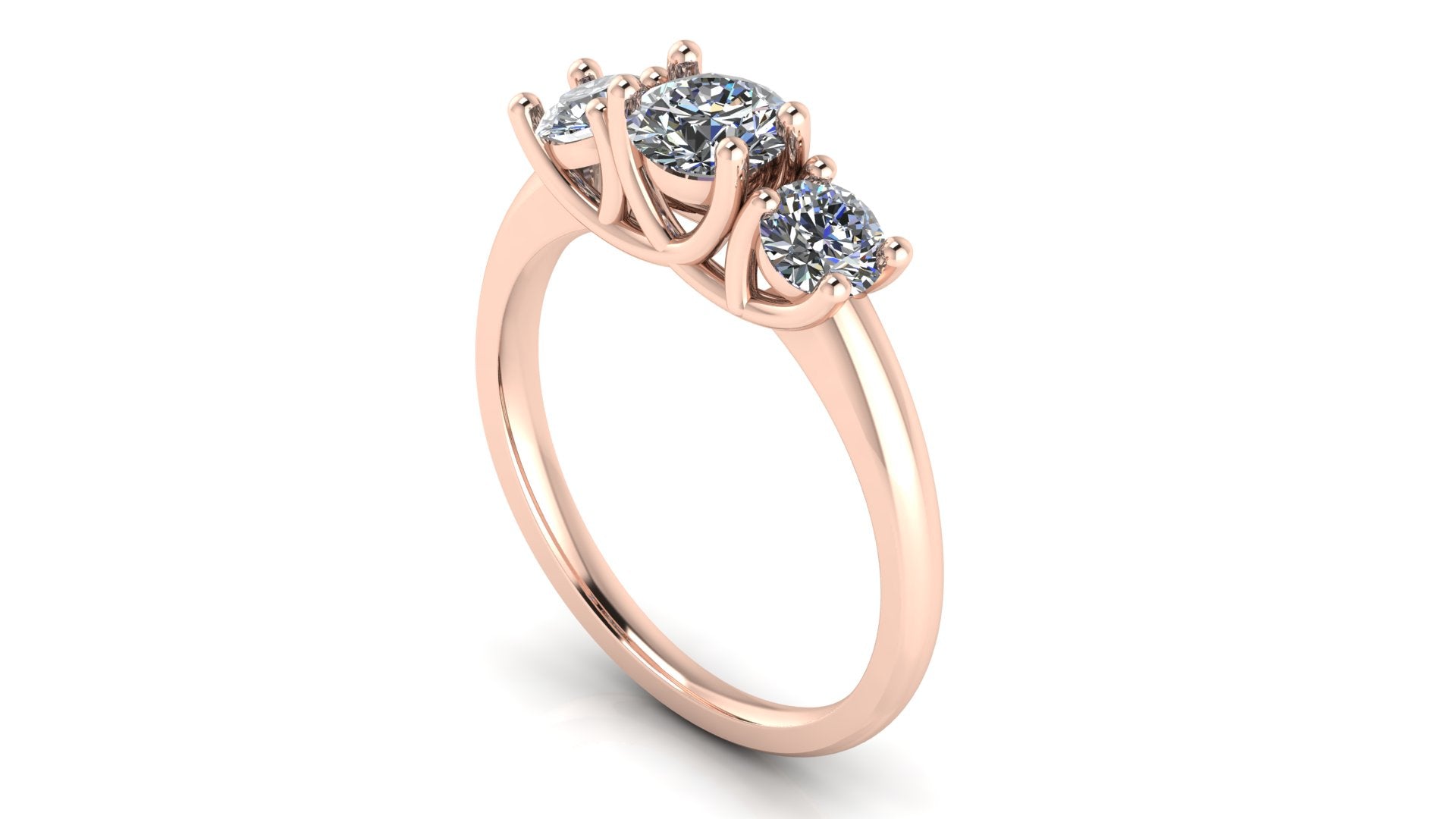 Anillo de compromiso trilogía , redondo - Mauricio
