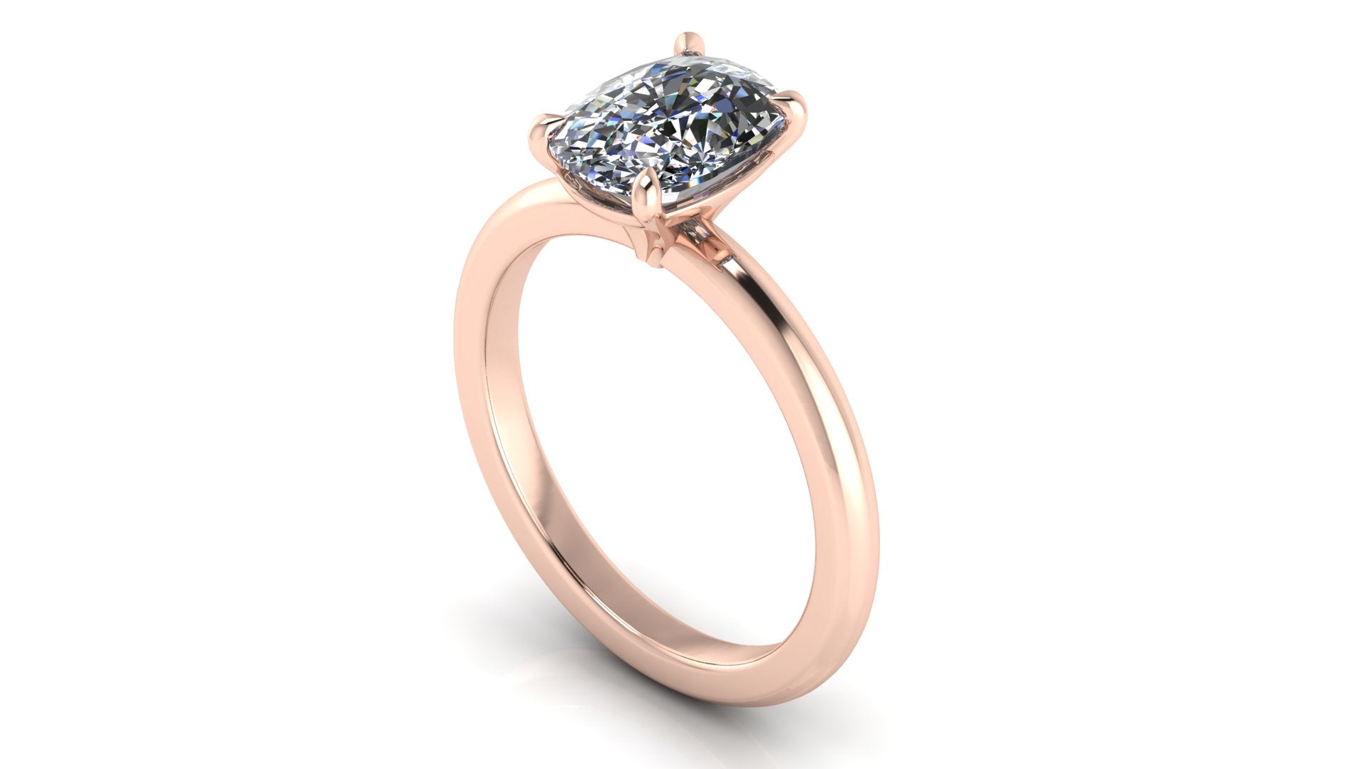 Anillo de compromiso solitario corte cushion - Gabriel