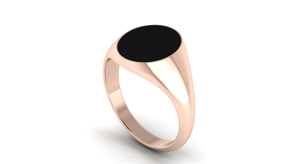 Signet ring con ónix negro - Jonathan