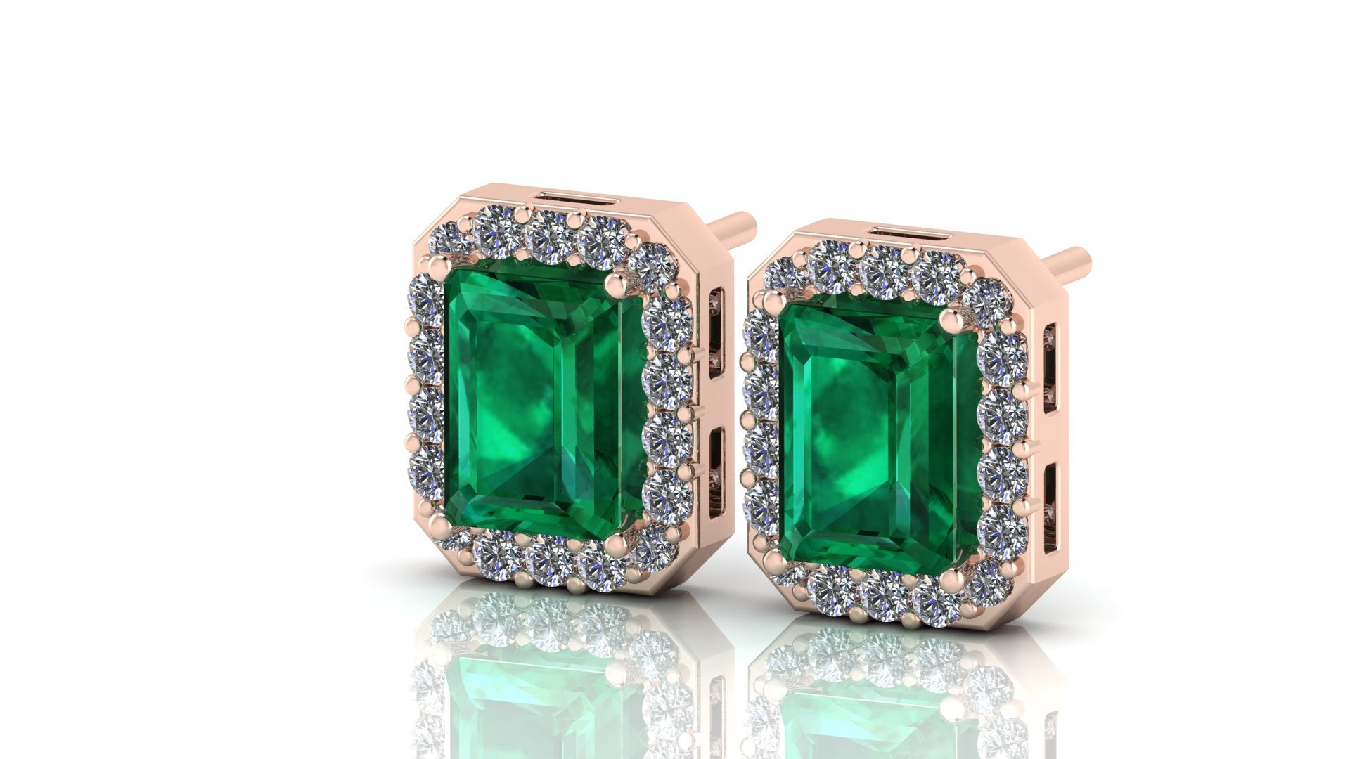 Aretes de esmeralda - María José