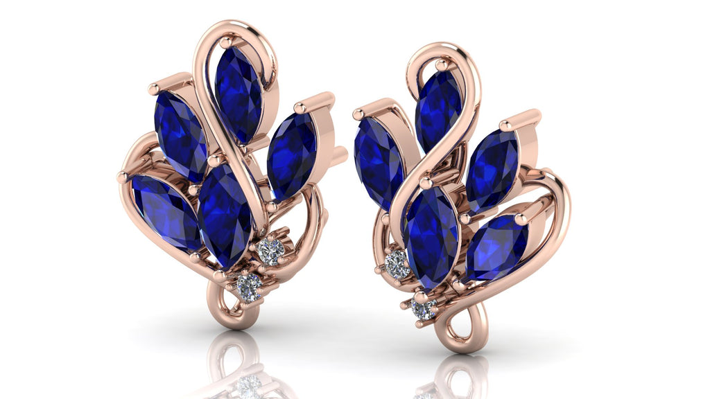 Aretes de zafiro - Renata