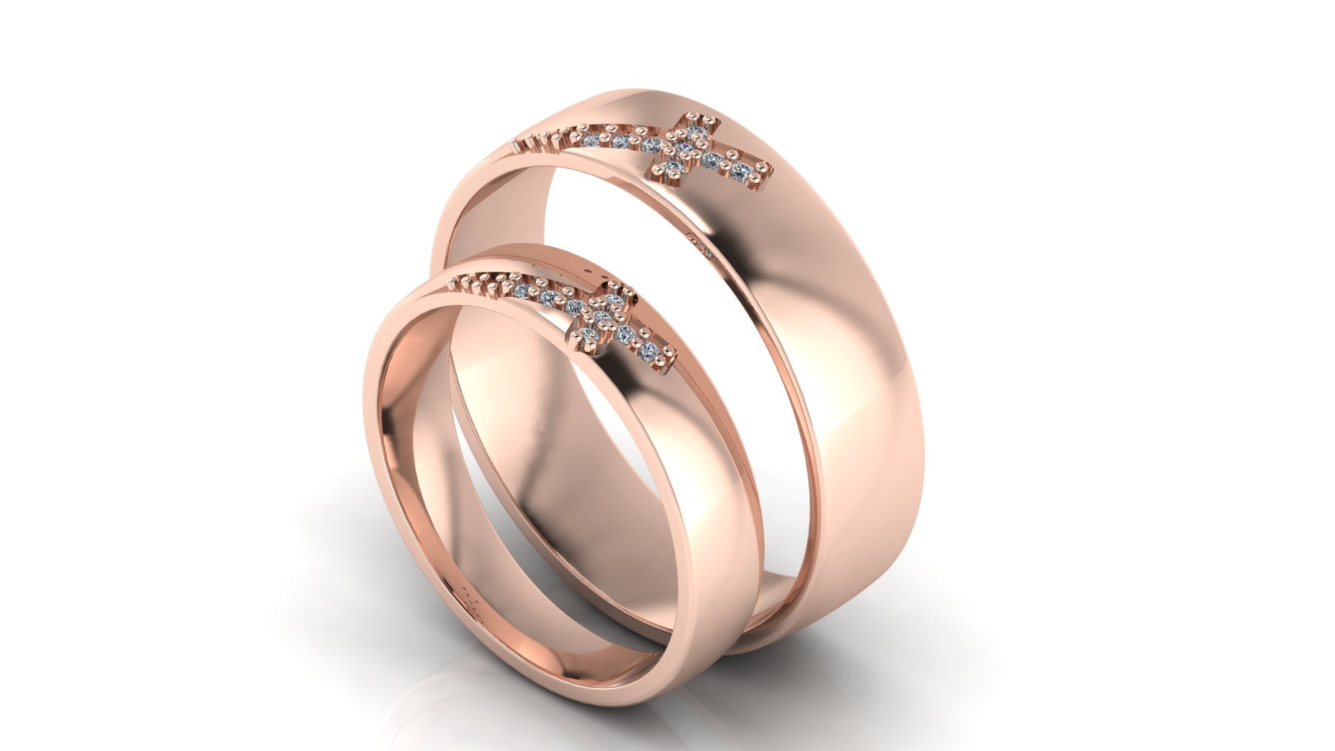 Argollas de Matrimonio con cruz - Cristina