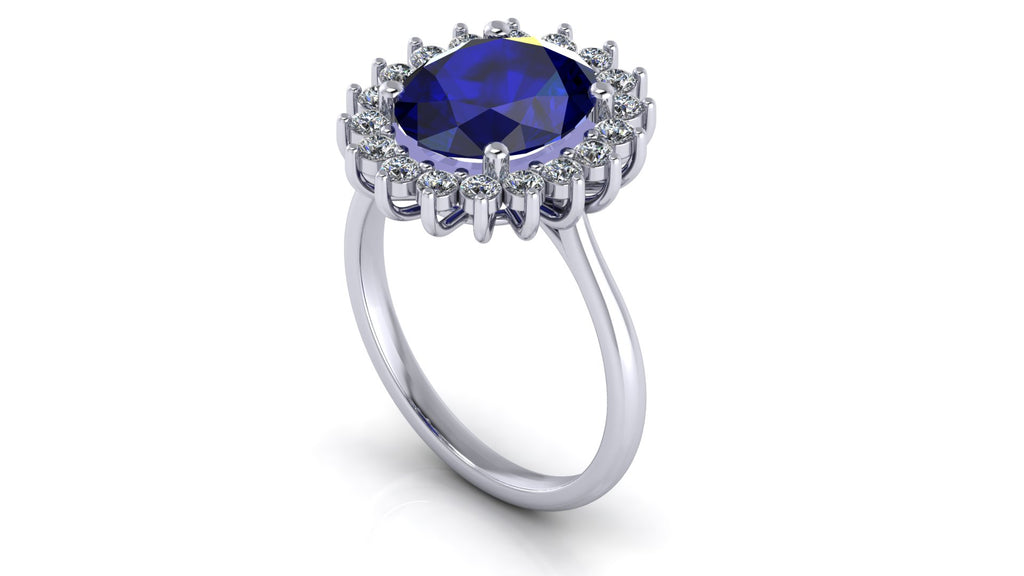 Anillo de compromiso clasico Lady Di