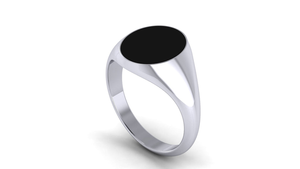 Signet ring con ónix negro - Jonathan