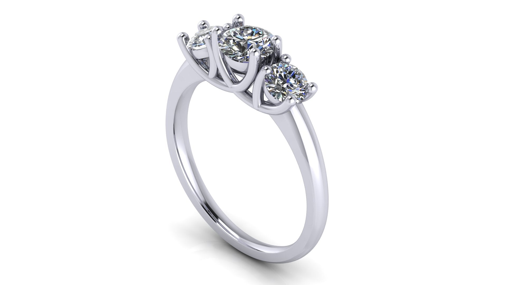 Anillo de compromiso trilogía , redondo - Mauricio