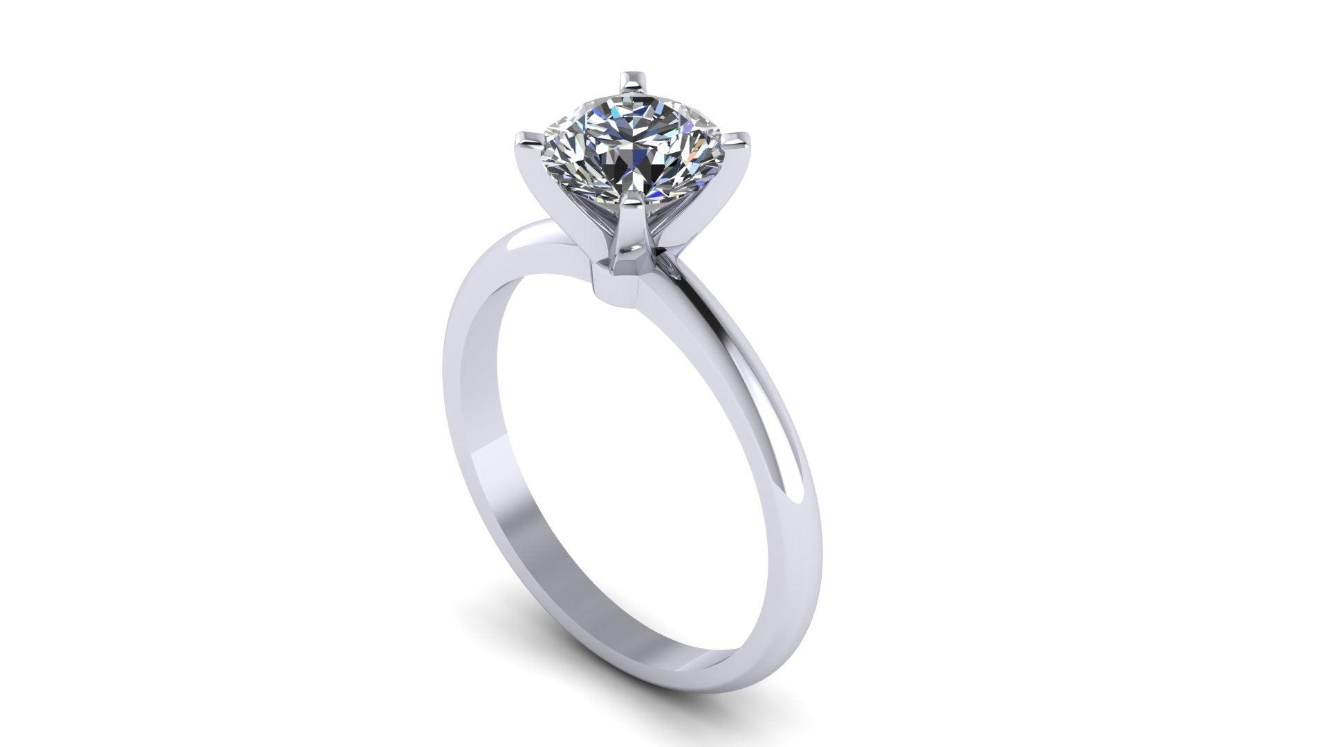 Anillo de compromiso solitario redondo -  Enrique