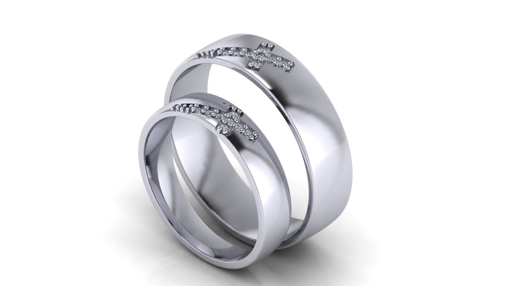 Argollas de Matrimonio con cruz - Cristina