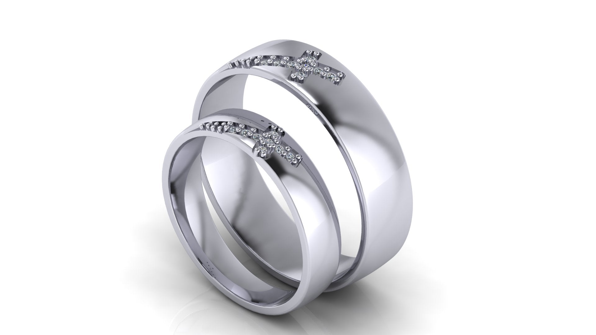 Argollas de Matrimonio con cruz - Cristina