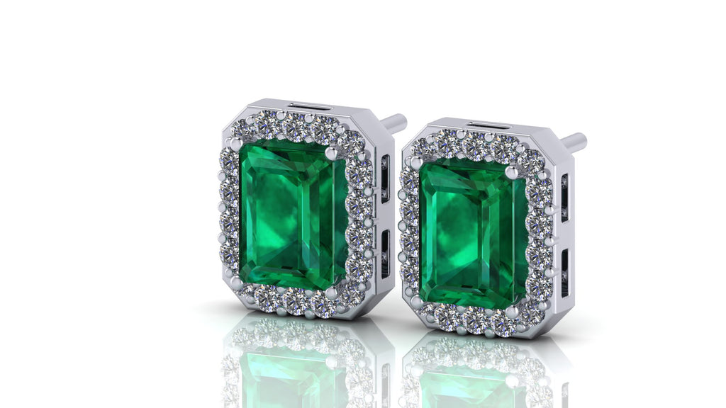 Aretes de esmeralda - María José