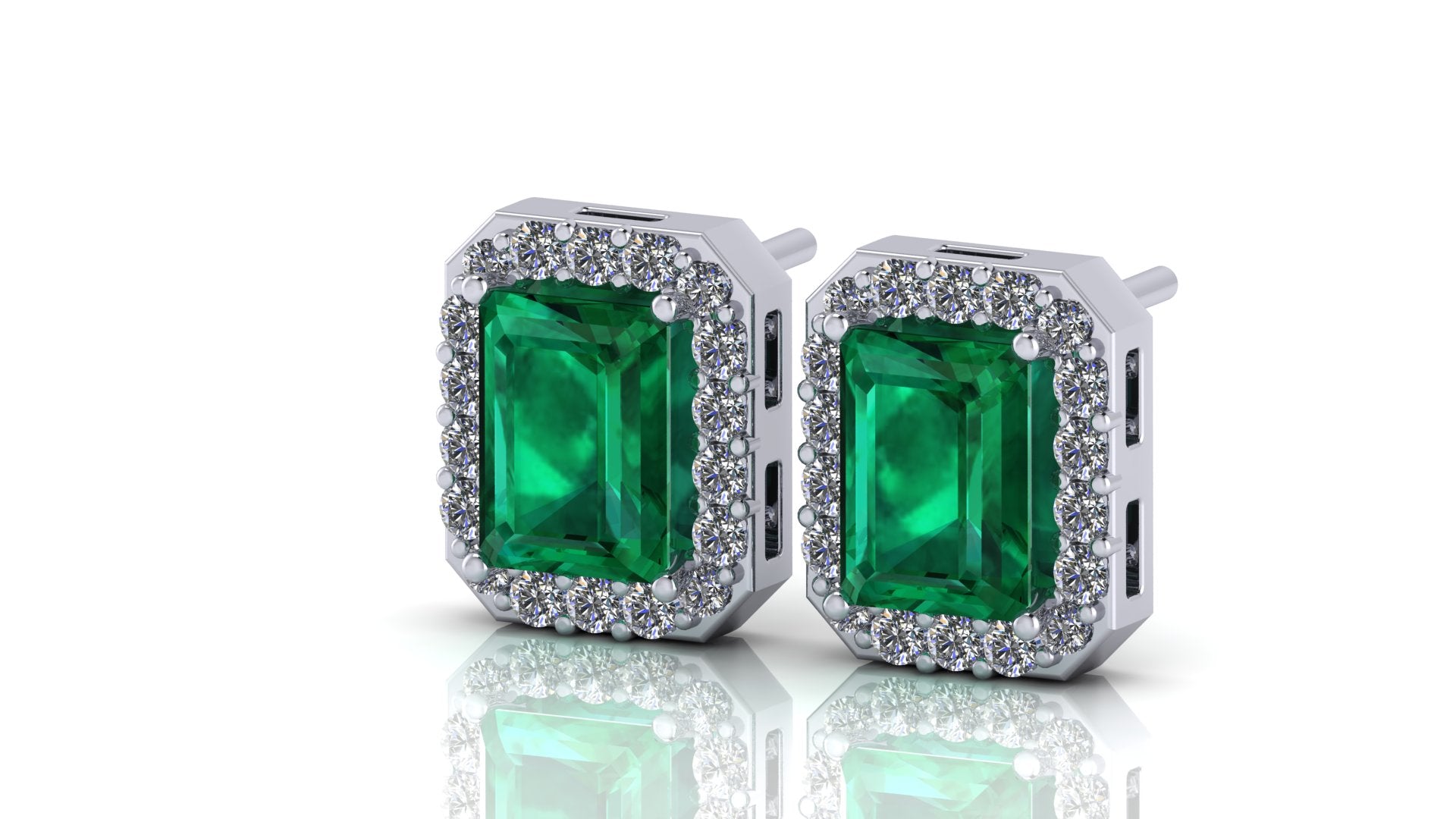 Aretes de esmeralda - María José