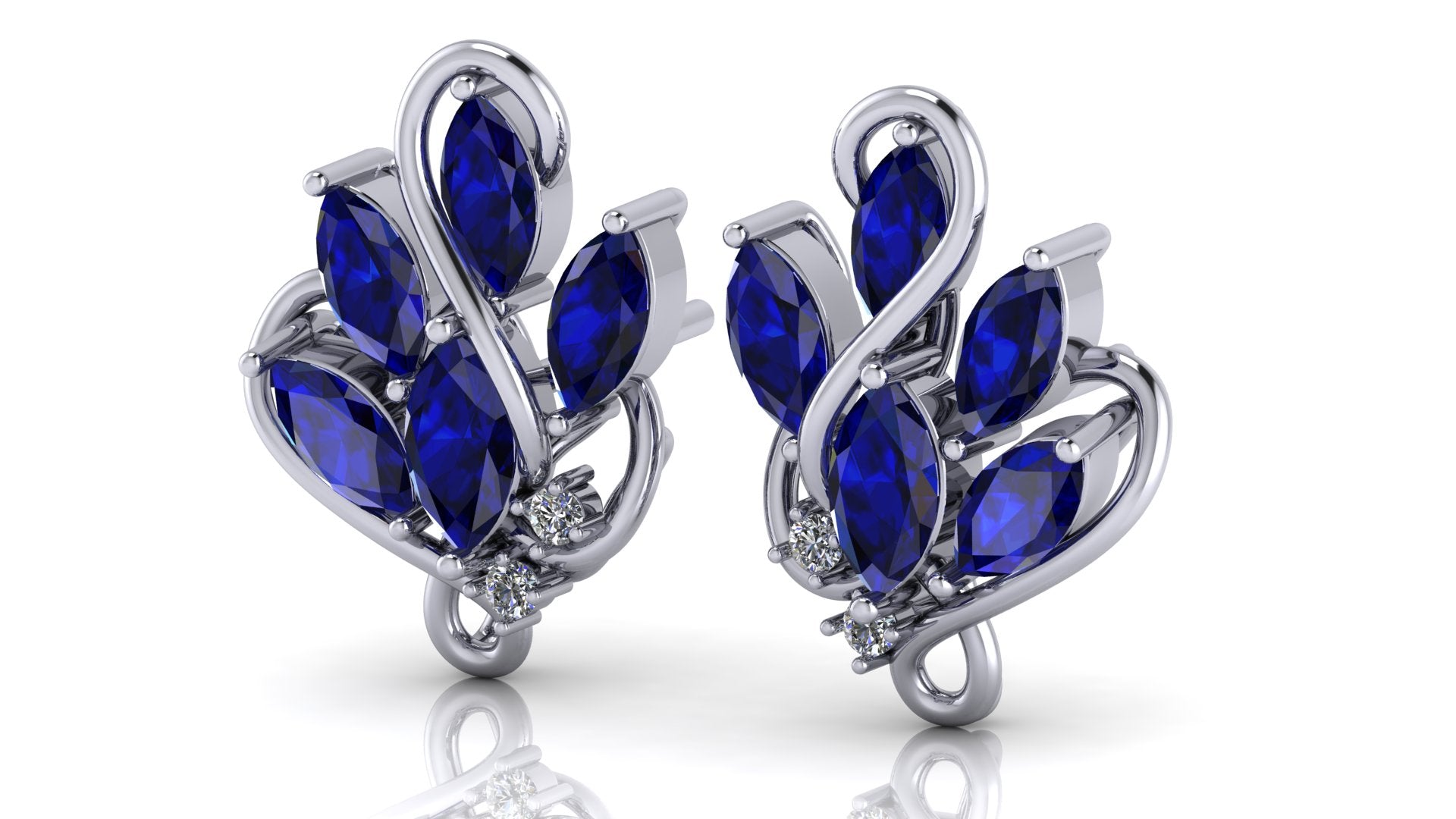 Aretes de zafiro - Renata