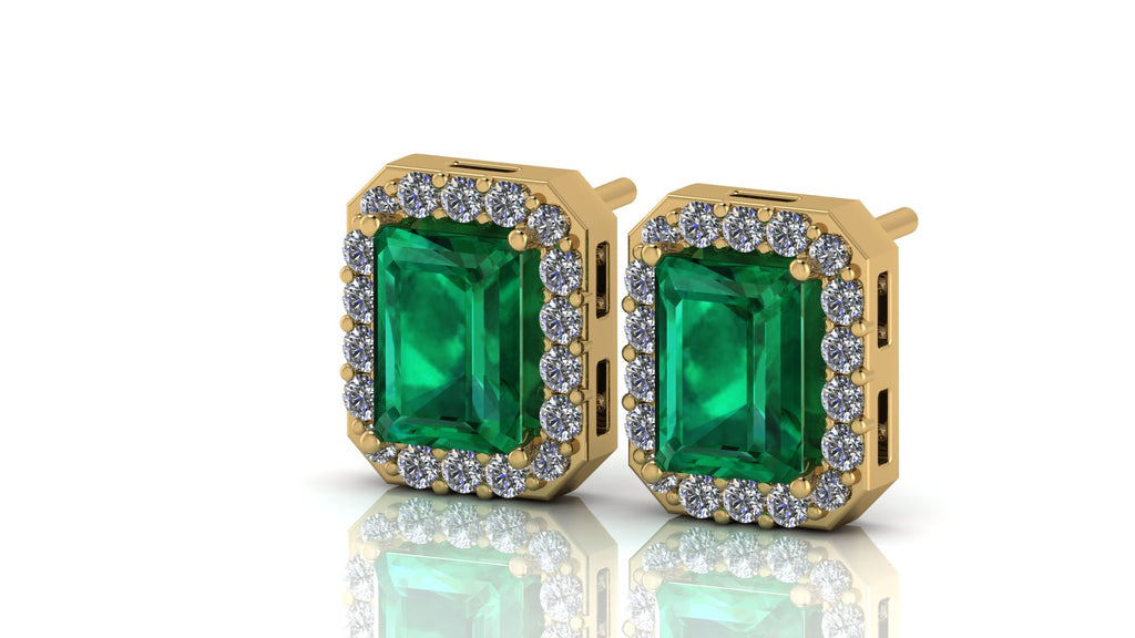 Aretes de esmeralda - María José