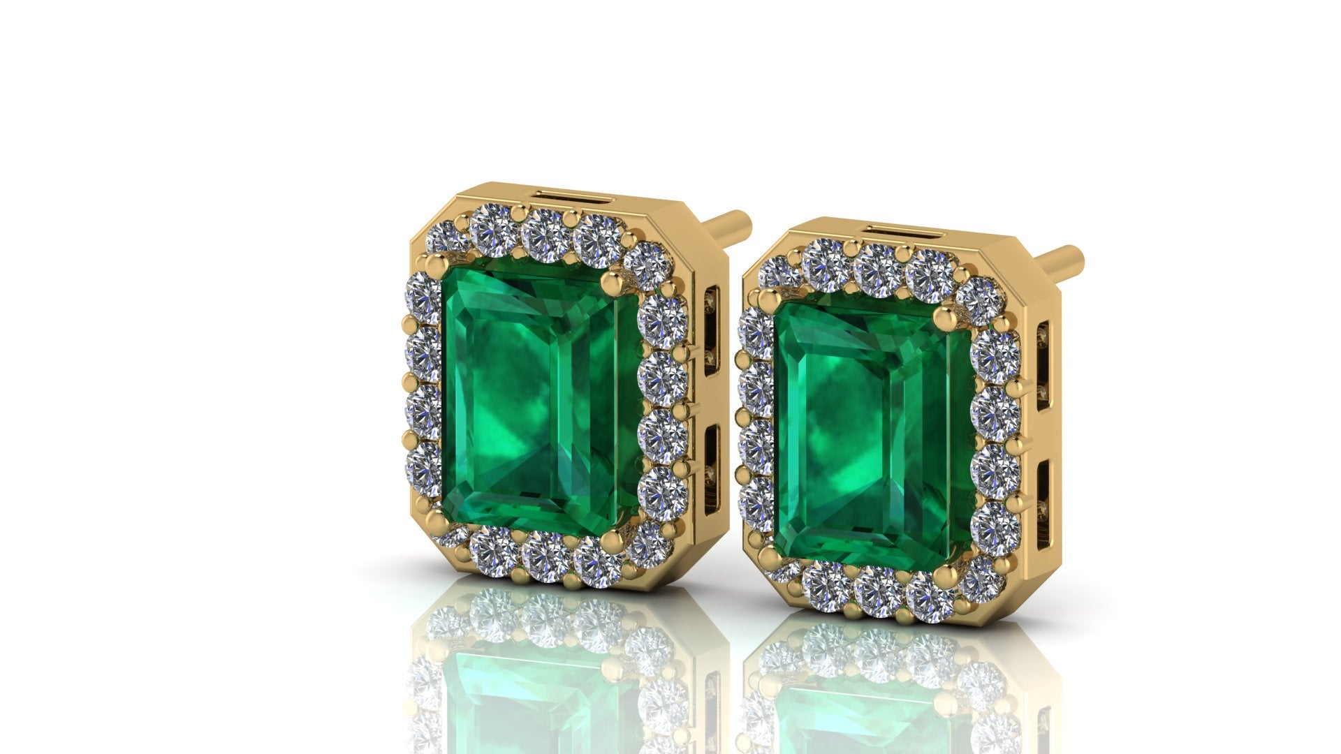 Aretes de esmeralda - María José