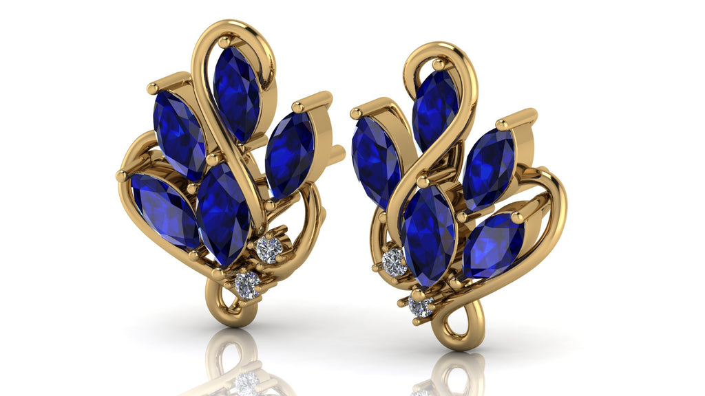 Aretes de zafiro - Renata