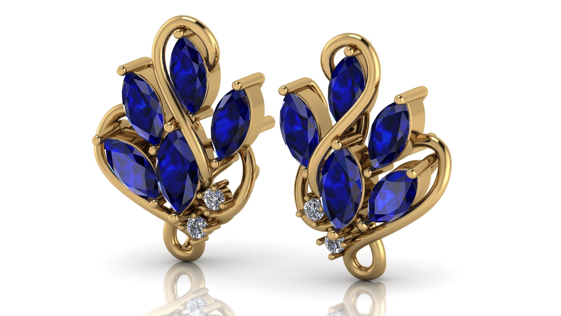 Aretes de zafiro - Renata