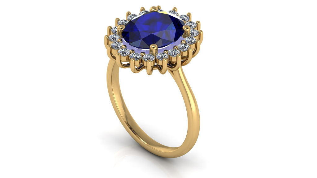 Anillo de compromiso clasico Lady Di