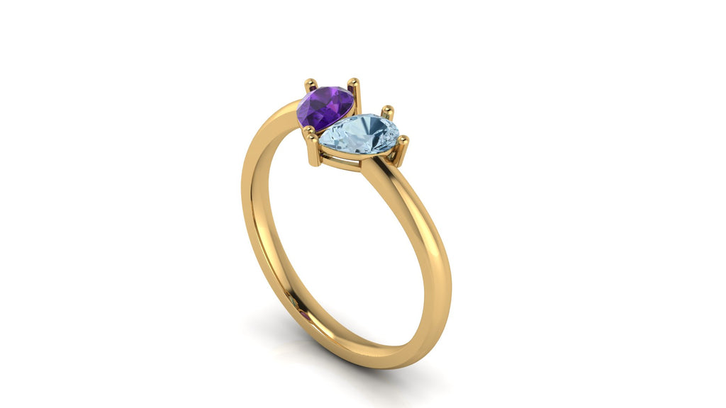 Anillo toi et moi - Marienne