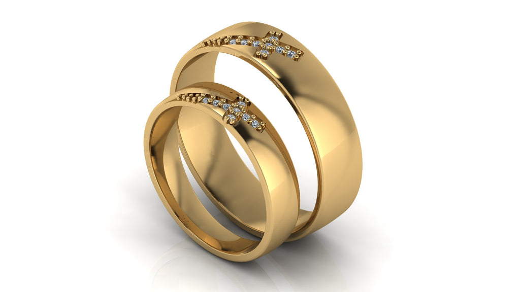 Argollas de Matrimonio con cruz - Cristina