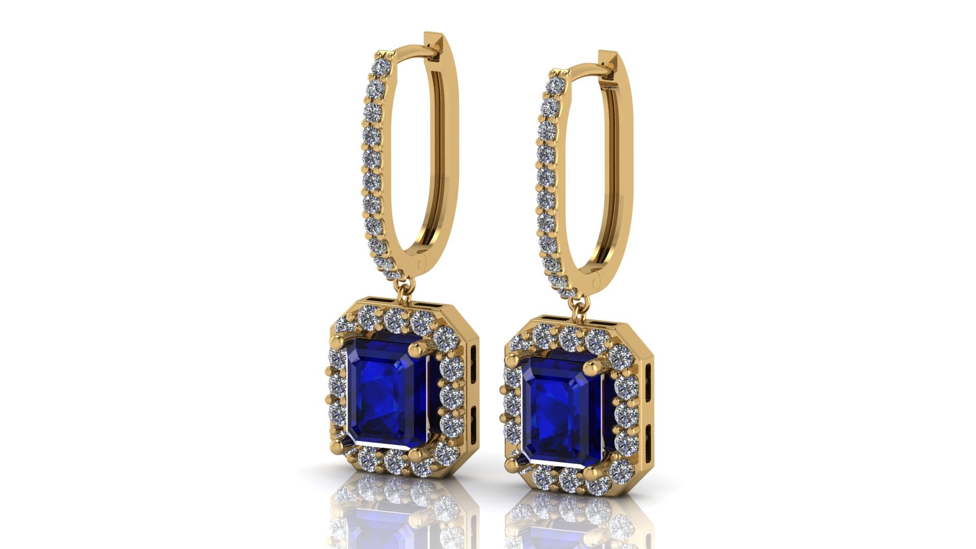 Aretes de diamante - Ximena