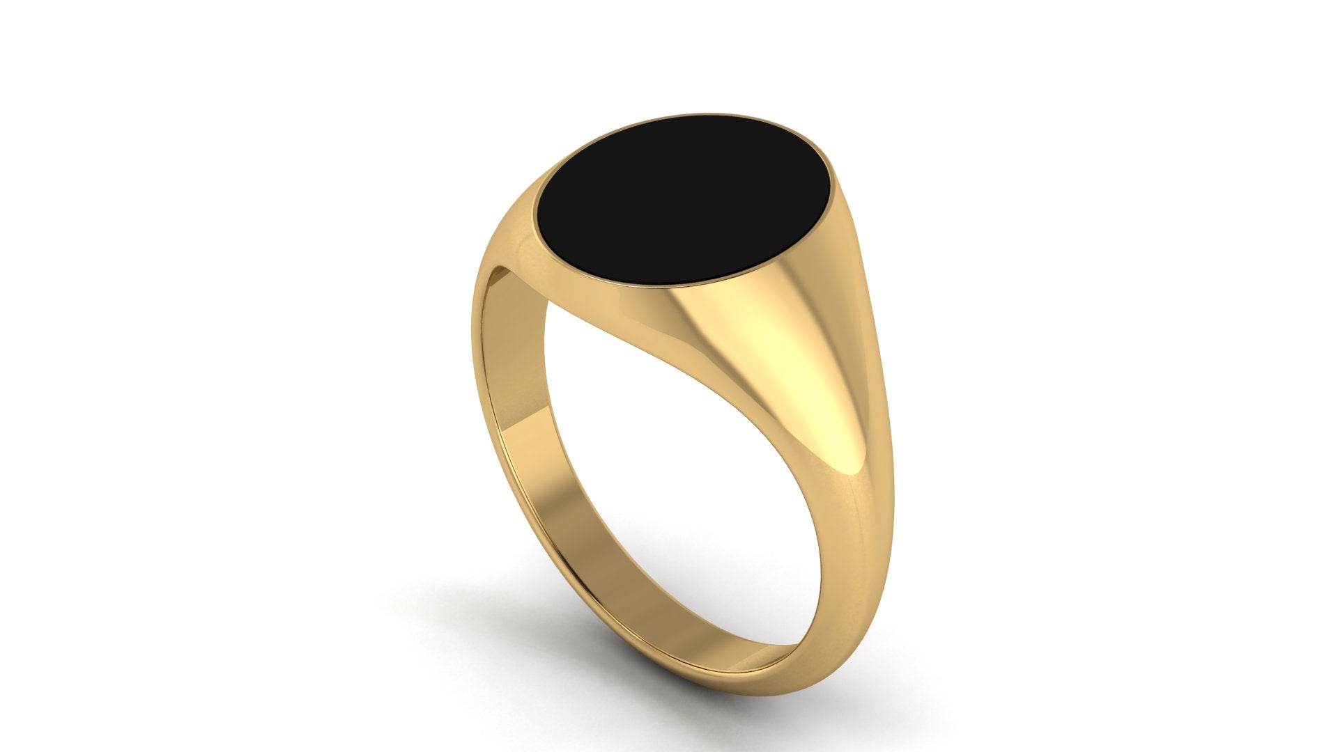 Signet ring con ónix negro - Jonathan