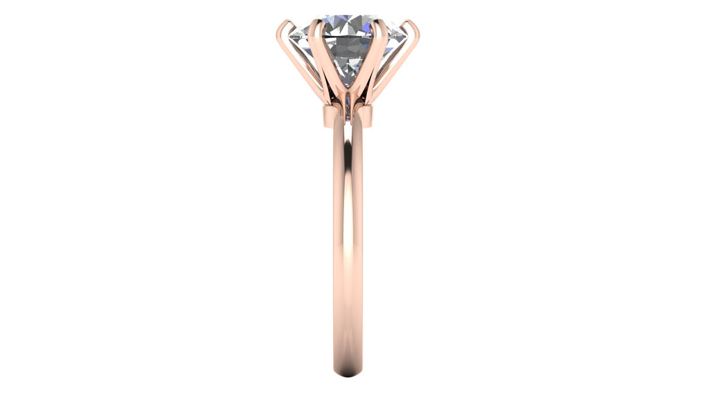 Anillo de compromiso solitario redondo -  Pablo