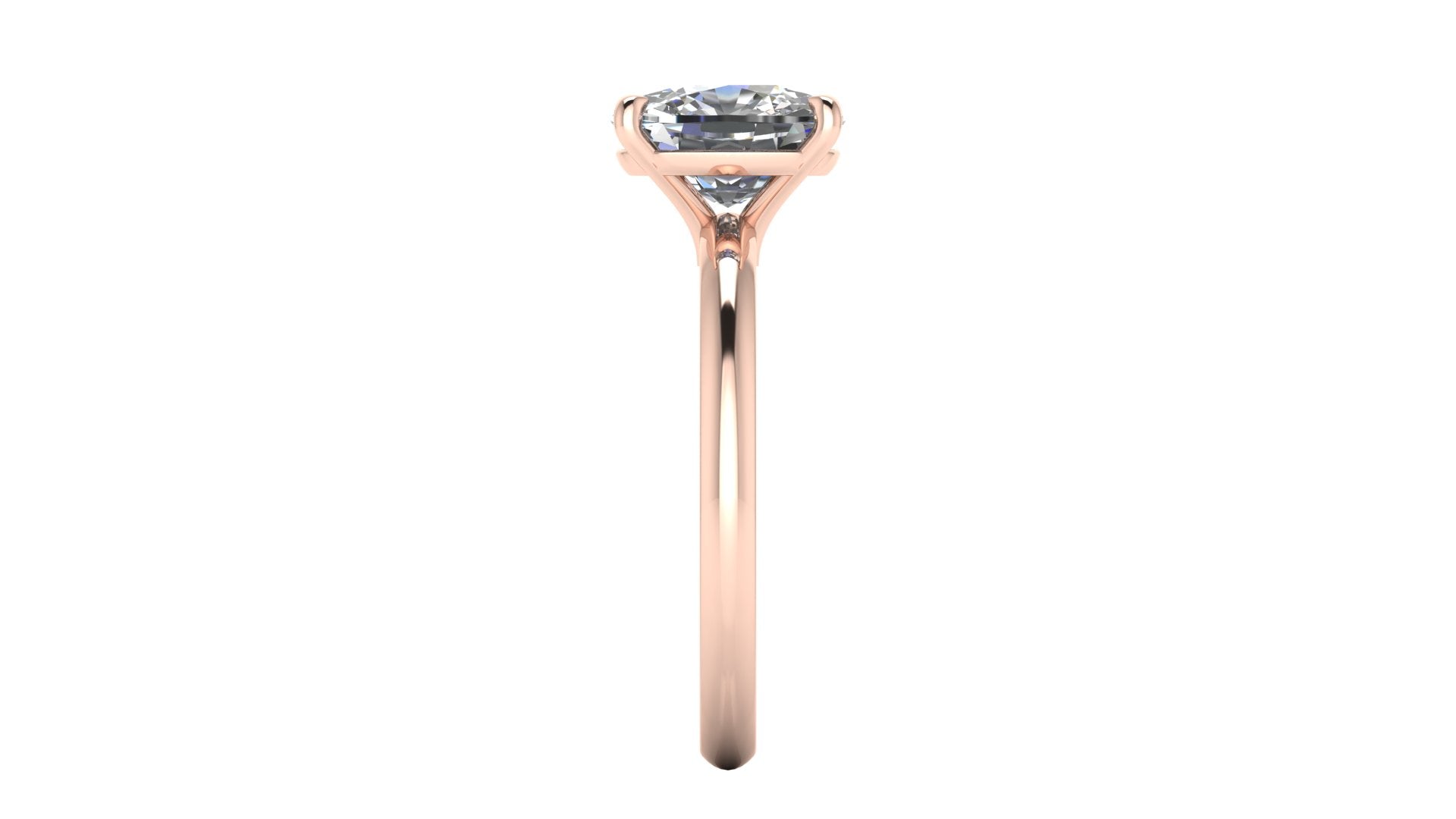 Anillo de compromiso solitario corte cushion - Gabriel