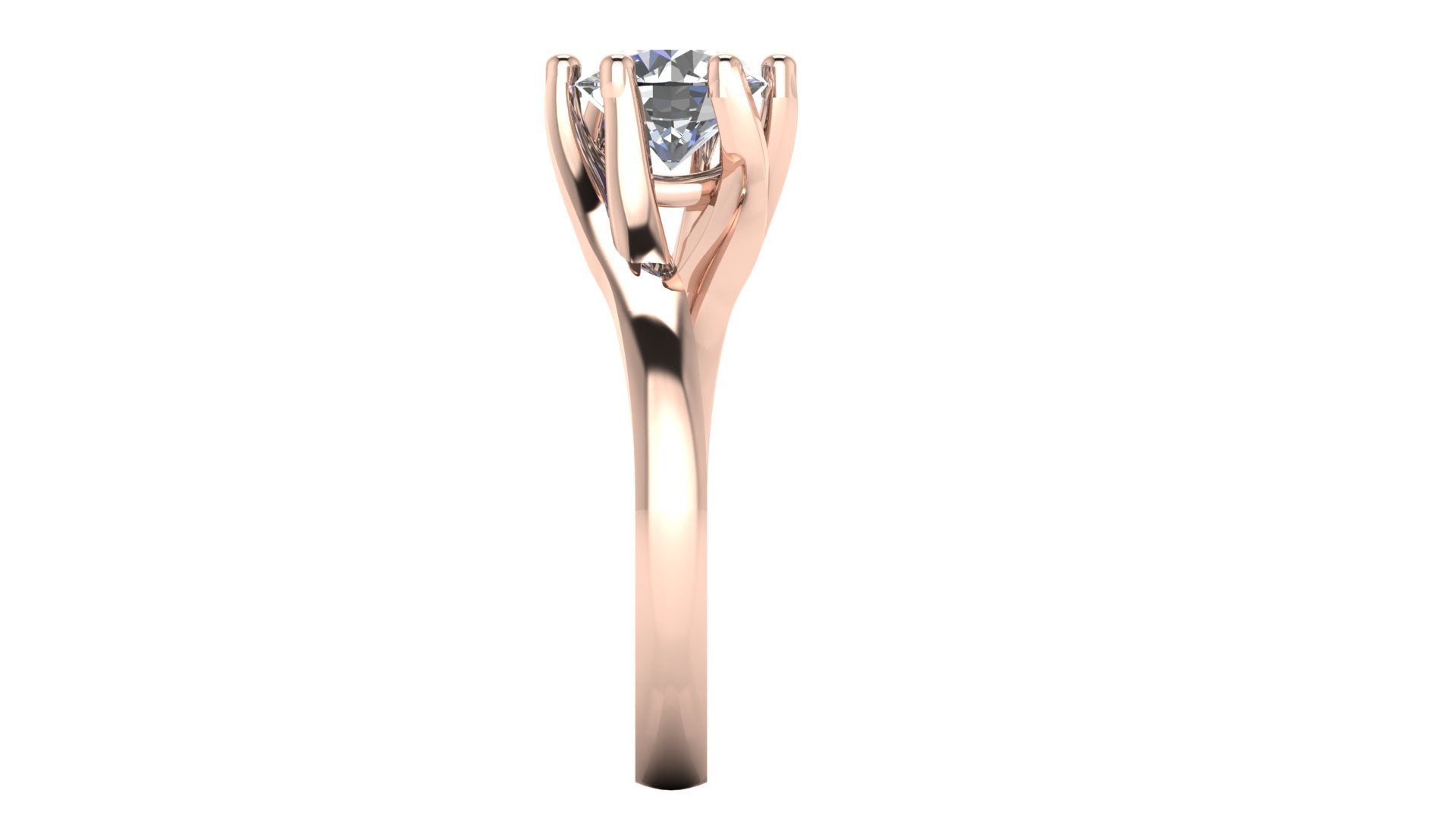 Anillo de compromiso solitario redondo -  Carlos